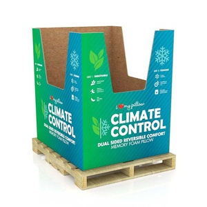 Présentoirs en carton personnalisés pour points de vente, unités de présentation sur palette, combinables en présentoirs complets sur palette pour magasins de jouets et d'aliments pour chats - Product Image 1