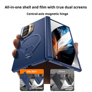 New shell film integrated magnetic hinge cover suitable for Samsung ZFold7 <b>phone</b> case W26 anti drop rotating bracket <b>phone</b> case - Product Image 2