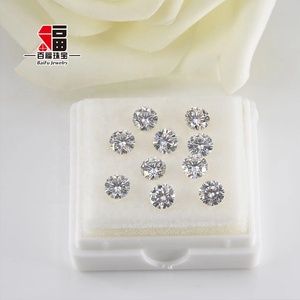 Joyería Baifu, Precio al por Mayor, Moissanita Redonda Brillante de 6.5mm - 9.0mm, Blanca Transparente, <span class=keywords><strong>Color</strong></span> <span class=keywords><strong>D</strong></span>, VVS - Product Image 2