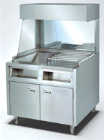 Machine à chips électrique argentée pour comptoir avec capacité de stockage de 12 heures