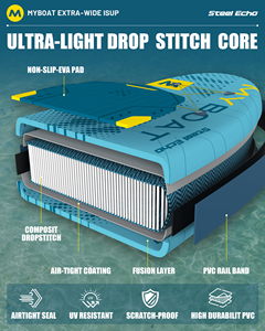 Planche de paddle SUP gonflable OEM <span class=keywords><strong>pas</strong></span> chère 11'6''*35''*6'' avec logo personnalisé, en Drop Stitch, pour Stand Up Paddle - Product Image 6