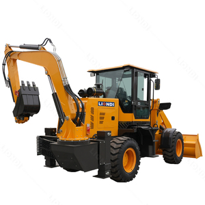4WD Backhoe Loader Multi-functional Backhoe Excavator Heavy Duty <strong>Tractor</strong> With Excavator and Loader - Product Image 3
