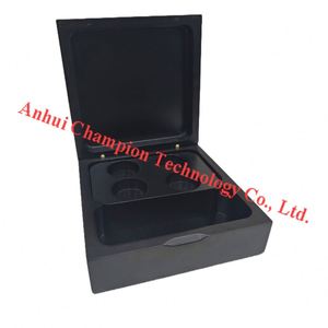 Wooden <b>Coffee</b> Tray 4 Slots Non Slip Bottom - Product Image 2