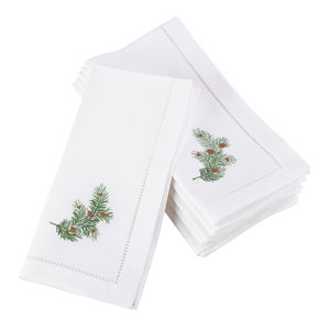 Wholesale <b>Cloth</b> Handmade White Polyester Cotton Dinner Napkin Sewing Edge Cotton Napkin for Wedding Party - Product Image 2