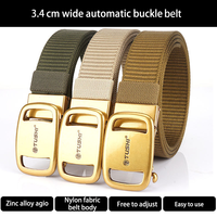 Ceinture tactique sportive pour homme, personnalisée en usine, avec boucle à verrouillage automatique Towyelorn, texture tank, détection par aiguille, en alliage métallique et nylon, pour l'extérieur, nouvelle collection
