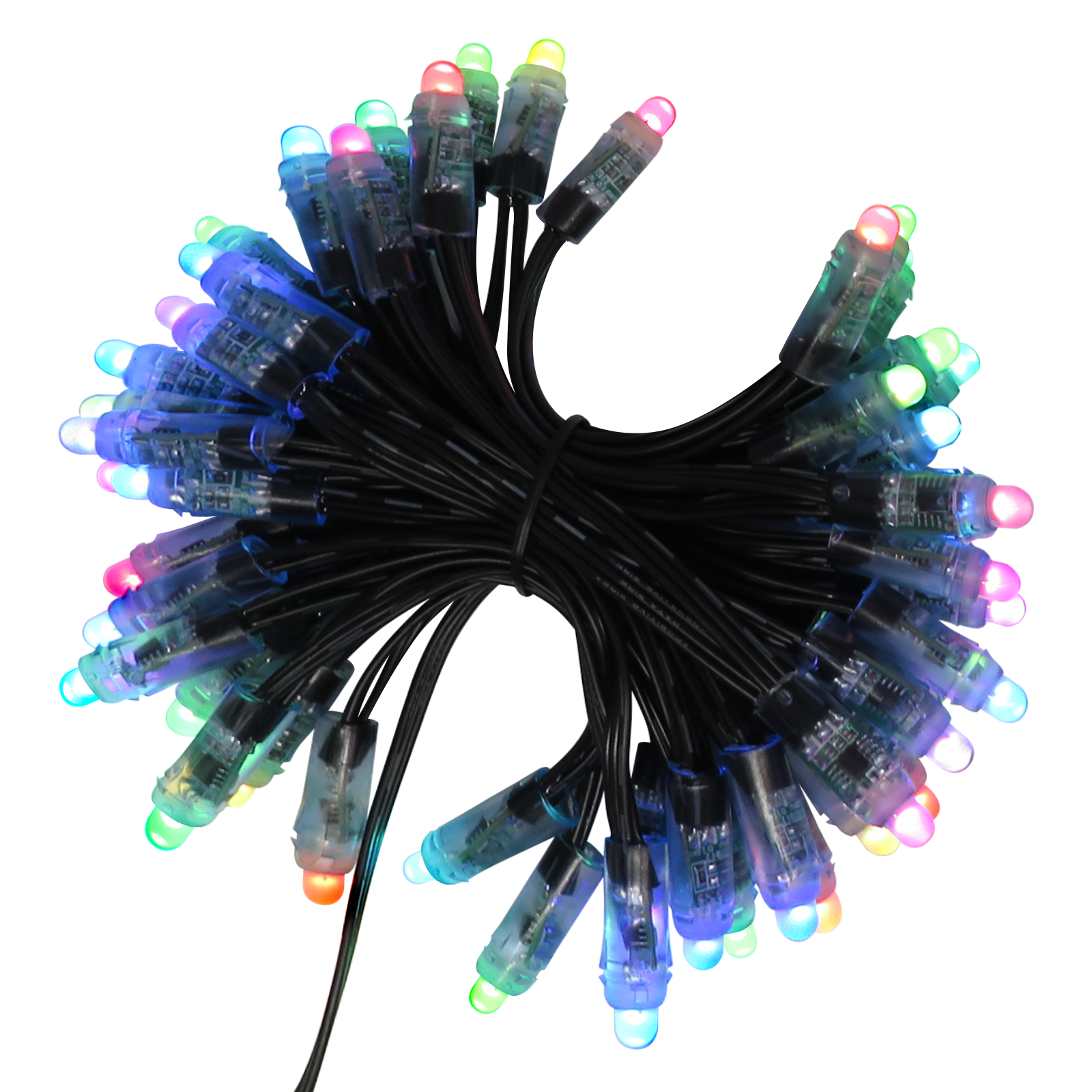 ETOP DC5V DC12V WS2811 RGB LED Pixel Light 12mm Addressable Christmas Permanent Pixel Light for Outdoor Holiday Decor Use