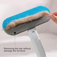 Brosse de nettoyage des poils d'animaux de compagnie avec raclette Lint Lift Outil d'épilation pour animaux de compagnie Dissolvant de peluches réutilisable pour tapis et vêtements de canapé