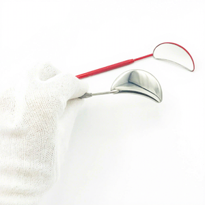 Eyelash Mirror Long Handle Solid Stainless Steel Portable Inspection Checking Eyelash Extension Heart Shape Makeup <b>Tools</b> - Product Image 2