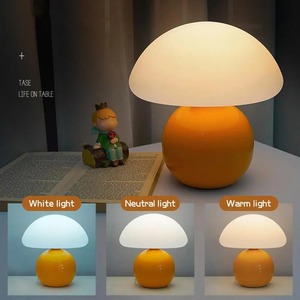 โคมไฟตั้งโต๊ะทรงเห็ด ดีไซน์มินิมอล ทันสมัย รุ่นใหม่ล่าสุด น่ารัก ขนาดเล็ก ไฟ LED สำหรับห้องนอน ข้างเตียง ตกแต่งบ้าน พร้อมรีโมทคอนโทรล - Product Image 3