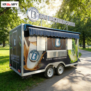 Remorque KR-R400 : Chariot de cuisine mobile multifonctionnel, idéal pour le café, les snacks, les bonbons, les chips – Parfait pour l'extérieur - Product Image 5