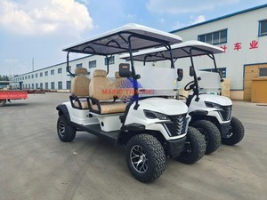 Volante para Carro de Golf Eléctrico con Faros Delanteros, Motor de 48V/4KW, Batería Libre de Mantenimiento, Color Blanco - Product Image 3