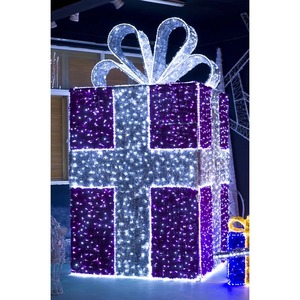 Boîte Cadeau LED 3D Extérieure Étanche pour Noël et les Fêtes, Facile à Installer, Motif Lumineux LED pour Extérieur, Vente Chaude - Product Image 5
