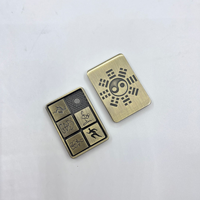 EDC Spinner Slider en Acier Inoxydable et Alliage de Zinc, Jouet de Décompression avec Design Bagua Cinq Éléments