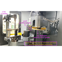 Échange de bras robotique deux broches établi rotatif rectifieuse CNC pour pièces en fonte d'aluminium de fer fonderie de métaux ferreux