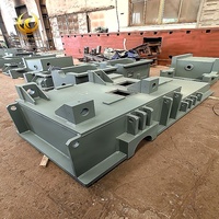 Base de machine et banc de tour en acier soudé usiné CNC sur mesure, fabrication OEM pour composants d'outils de fraisage