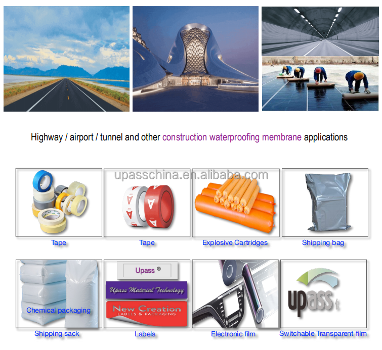 silicone coated PE release film for self-adhesive waterproofing membranes