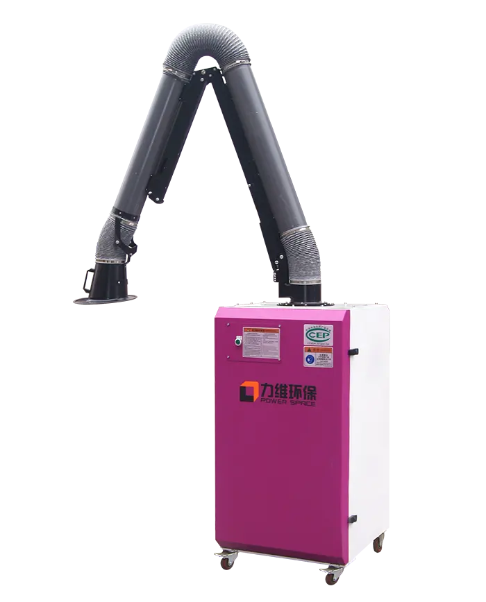 industrial vacuum mobile filtering unit for welding fume from factory with CE Certification