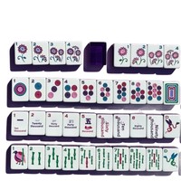 Tuiles de Mahjong en Acrylique Sur Mesure à Trois Couches pour Jeux d'Échecs et de Cartes, Exclusivement pour les Marchés Européens et Américains, Personnalisables
