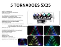 Projecteur LED professionnel 180W 5-en-1 RGBW à tête mobile DMX512, activé par le son, CRI 90 élevé, pour effets de scène, DJ, discothèque, club, soirée, spectacle