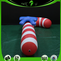 Ballon gonflable décoré en forme de bonbon pour les fêtes de Noël - Canne à sucre gonflable décorée pour la décoration