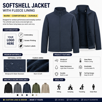 Veste Softshell Imperméable en Gros avec Col Montant et Doublure Polaire – Blouson Décontracté Coupe-Vent