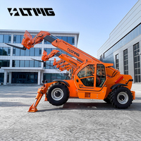 Chariot télescopique tout-terrain LTMG de haute qualité, 5 tonnes, certifié CE, avec hauteur de levage de 10 m, 14 m, 17 m
