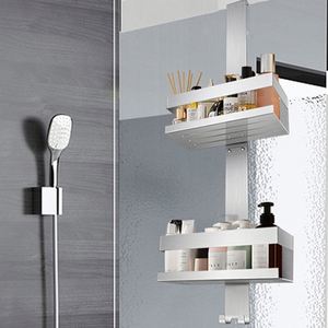 Étagère de douche d'angle suspendue en acier pour salle de bain - Product Image 6