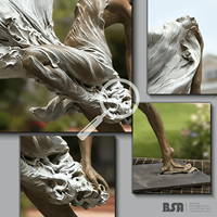 Grandes statues féminines de danse moderne célèbres coulées en bronze sont à vendre