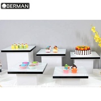 Terbaik Jual Produk 2020 Berman Katering Kemewahan Riser Acara Display Stand Meja Prasmanan Server untuk Pernikahan