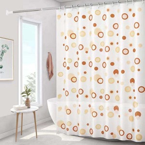 Crochets de rideau de douche d'hôtel personnalisés, design original, écologiques, imperméables, résistants à la moisissure, durables, en polyester, 120x180cm - Product Image 5
