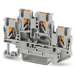 Bloque de terminales para componentes 3211447, 500 V, mA, conexión push-in, 0,14 mm a 4 CSA, gris, PTTB 2.52DIO/OLU/<span class=keywords><strong>ORU</strong></span> - Product Image 1