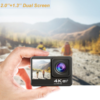Penjualan laris kamera aksi olahraga 4K 60fps dengan layar ganda HD 1080P WIFI untuk perekaman Video luar ruangan