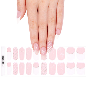 Novedad 2026: Tiras de Gel Semicurado para Uñas con Brillo Arcoíris en Tono Nude, Fáciles de Aplicar y Retirar, con Protección UV, Larga Duración - Product Image 2