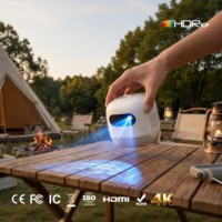 Mini projecteur DLP portable M2 avec batterie intégrée rechargeable, WiFi, format de poche, intelligent, Android, 720P, 200 lumens, cube, robot