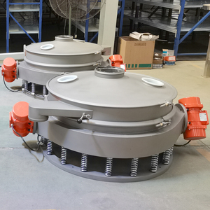 Petite machine de criblage rapide d'élimination des impuretés à double moteur pour usine de transformation de légumes et tamis vibrant pour la transformation des aliments - Product Image 4