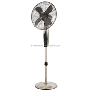 3 In1Electric Smart Retro Waterproof Metal Enclosure Blade Pedestal Stand Fan With Led Display And Remote Control Start