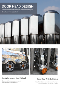 Tự động cổng an ninh hiện đại 201 thép không gỉ hộp điều khiển không dây và điều khiển từ xa thiết kế đồ họa, 3D thiết kế mô hình CN; gua - Product Image 4