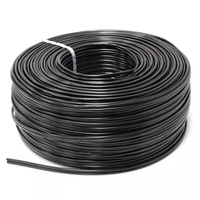 Câble coaxial isolé RG59 avec gaine en PVC, longueur 305 m, conducteur en cuivre nu, blindage en feuille d'aluminium, connecteur F/BNC pour