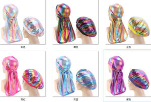 Mode Couples colorés font Rag hommes et femmes <span class=keywords><strong>bonnet</strong></span> de couchage <span class=keywords><strong>Bonnet</strong></span> et Durag Laser Do Rag - Product Image 6