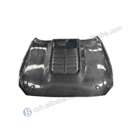 BENSNEES Capot avant personnalisé en fibre de carbone noire pour Ford Mustang GT GT500 2018-2023 – Amélioration du capot moteur en carbone