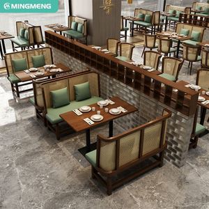 ชุดตู้ไม้สำหรับห้องรับประทานอาหารสำหรับร้านกาแฟและร้านกาแฟร้านอาหารโซฟาและที่นั่งเฟอร์นิเจอร์ใช้ - Product Image 5