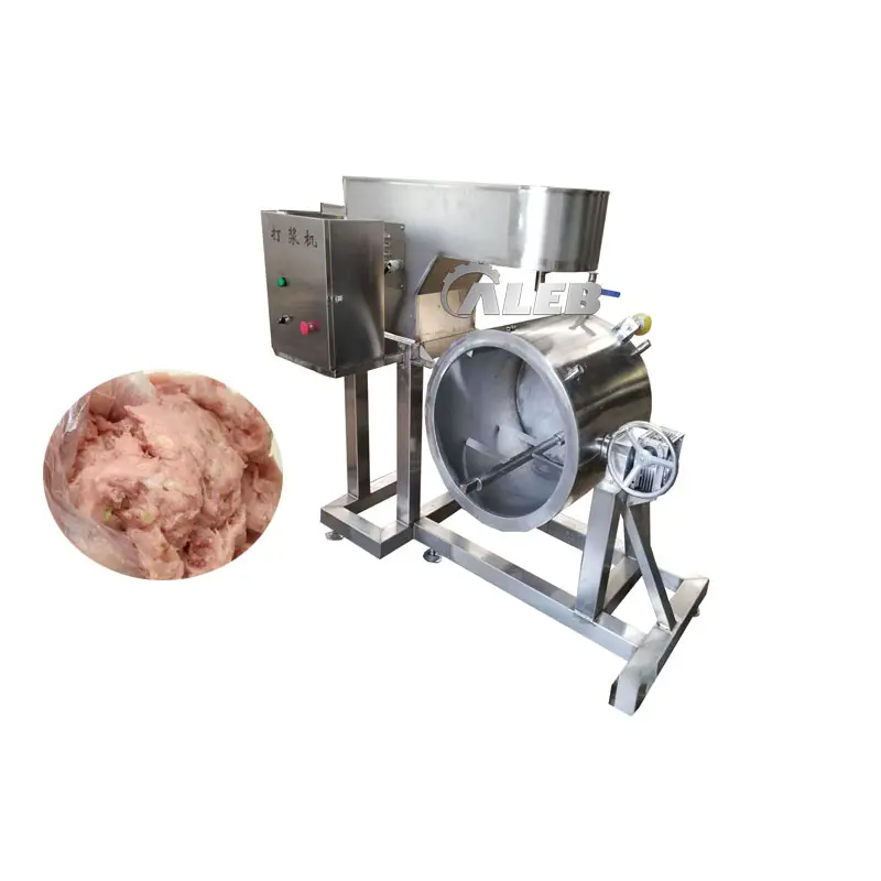 उच्च लागत प्रदर्शन मांस मिक्सर हरा मशीन/स्वत: औद्योगिक मीटबॉल डिब्बा मशीन
