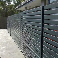 Paneles de Aluminio para Cercas de Piscina, Parte Superior Plana, Cercas Metálicas de Seguridad, Resistentes a la Oxidación, para Piscinas Costeras en Australia