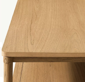 Table basse rectangulaire de luxe RH OEM Fran ois en bois massif pour salon, villa, hôtel, bureau à domicile, en chêne. - Product Image 6