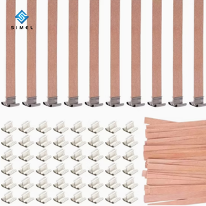 Mèches en bois personnalisables en gros, écologiques et sans fumée pour la fabrication de bougies DIY - Product Image 3