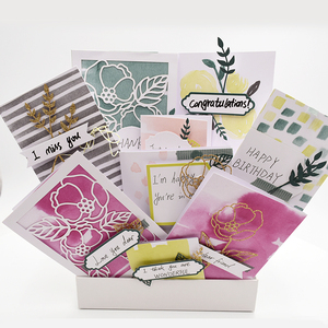 Biglietti d'<span class=keywords><strong>invito</strong></span> fai da te in carta Kraft, biglietti di ringraziamento con busta per matrimoni, Natale, compleanni - <span class=keywords><strong>Cartolina</strong></span> con design in carta offset - Product Image 1