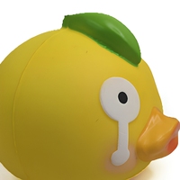 Balle anti-stress Squishy en forme de canard qui pleure, à rebond lent, en texture beurre, jouet sensoriel pour adultes et adolescents, pour bureau, vente en gros, cadeau de fête, OEM