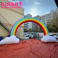 Arche de nuage gonflable colorée de décoration de thème pour le jeu d'enfants