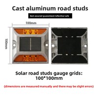 Piquets et marqueurs de contour réfléchissants en aluminium moulé et plastique, panneaux de signalisation routière surélevés simple/double face pour la sécurité routière