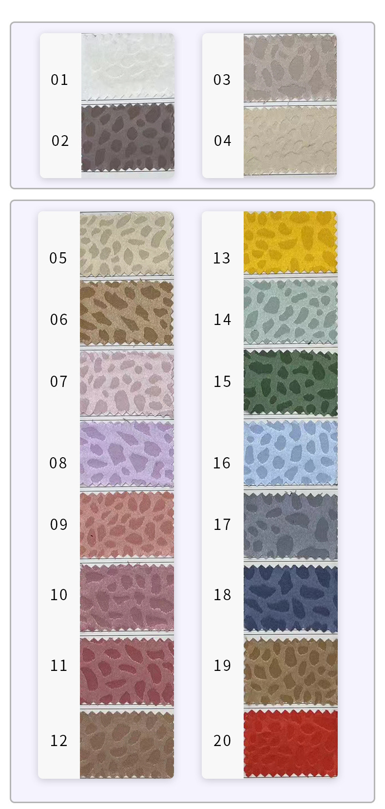 Color chart 1